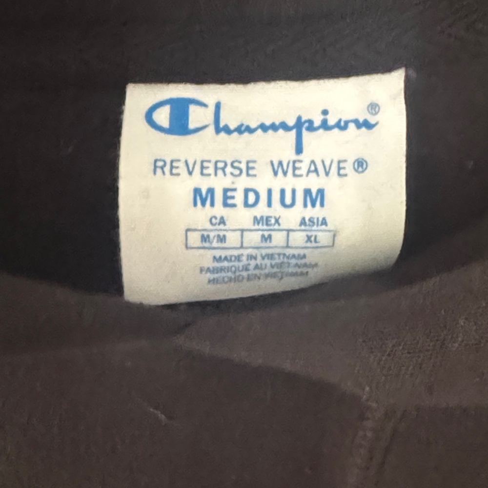 Champion x Anwar Carrots Reverse Weave Chenille Logo Hoodie Black Medium - Picture 4 of 14